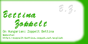 bettina zoppelt business card